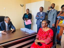 Administration publique : le Secrétaire général au Numérique Mantobo Menetudia Bertin installe deux directeurs ad intérim